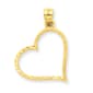 Gold Classics(tm) 14kt.  Gold Reversible Heart Pendant - image 1