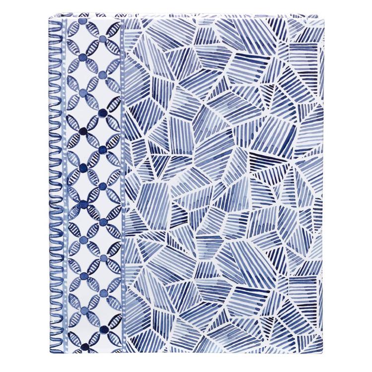 Malden 2-Up Multi-Patterned Indigo Weld Bound Photo Album