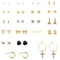 Ashley 20pk. Gold-Tone and Pearl Earring Set - image 1