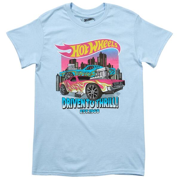 Young Mens Hot Wheels&#40;R&#41; Driven to Thrill Graphic Tee - image 