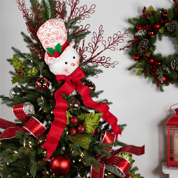 Northlight Plush Snowmen in Hats Christmas Ornaments - Set of 3
