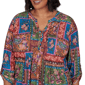 Plus Size Ruby Rd. Romance On The Ranch Pleated Floral Blouse - image 5