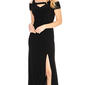 Womens Nightway Cold Shoulder Keyhole Neckline A-Line  Gown - image 3