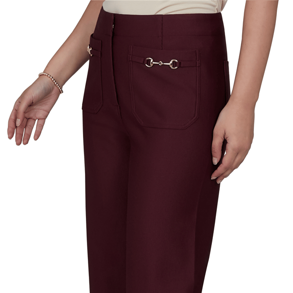 Petite Ruby Rd. English Countryside Solid Pique Knit Pants