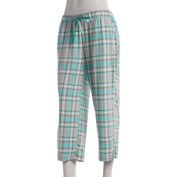Plus Size MUK LUKS(R) Plaid Printed Cloud Knit Capri - image 