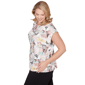 Plus Size Emaline Key Items Cap Sleeve Postcard Blouse - image 3