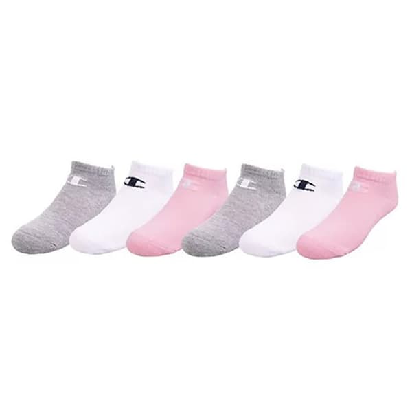 Girls Champion 6pk. Core No Show Socks - image 