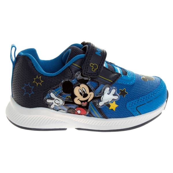Toddler Boys Disney Mickey Mouse Light Up Athletic Sneakers