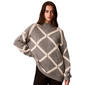 Womens Calvin Klein Long Sleeve Diamond Cashmere Sweater - image 1
