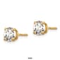 Pure Fire 14kt Gold 1ctw. Certified Diamond Screw Back Earrings - image 2