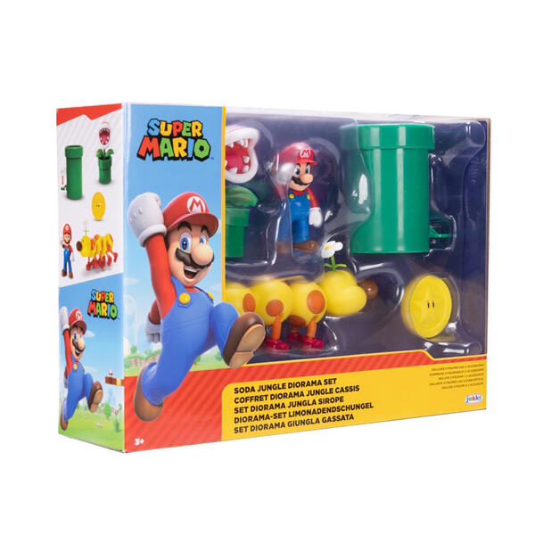 Nintendo 2.5in. Super Mario Soda Jungle Diorama