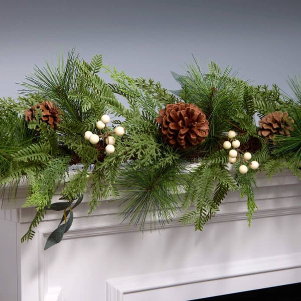 National Tree 6ft. Berries & Pinecones Artificial Garland