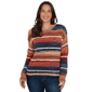 Womens Skyes the Limit Urban Heirloom Marled Stripe Sweater - image 1