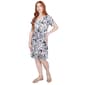 Womens Ruby Rd. Short Sleeve Leaf Tie Front Dress - image 3