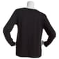 Womens Runway Ready Long Sleeve Solid Milky Crew Neck Tee - image 2
