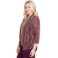 Womens Alfred Dunner Urban Legend Leaf Two In One Blouse - image 4