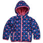 Toddler Girl Pink Platinum(R) Heart Faux Packable Midweight Jacket - image 1