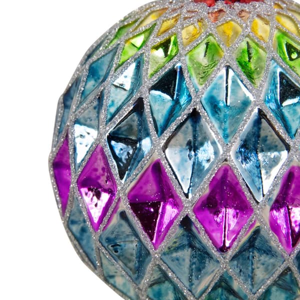 Northlight Seasonal 3.75in. Harlequin Glass Christmas Ornament