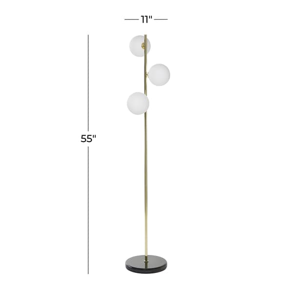 9th & Pike&#174; Black Metal Modern Floor Lamp