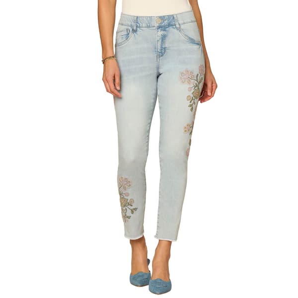 Womens Democracy Absolution(R) Hi Rise Floral Embroidery Jeans