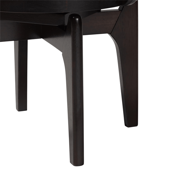 Baxton Studio Delacruz Swivel Faux Leather Dining Chair