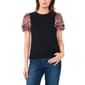 Womens Cece Short Layered Floral Sleeve Blouse - image 1