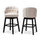Baxton Studio Theron Swivel Bar Stools - Set of 2 - image 4