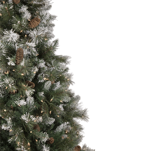 Northlight Real Touch™ 7.5ft. Pre-lit Snow Pine Christmas Tree