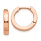 Gold Classics(tm) 14kt. Rose Gold Round Hinged Hoop Earrings - image 1