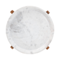 Baxton Studio Phaedra Modern Round Marble End Table - image 3