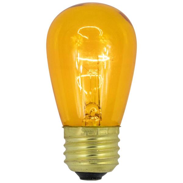 Northlight Seasonal 25pk. S14 Yellow Christmas Replacement Bulbs - image 