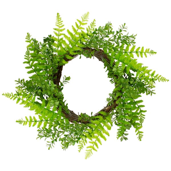 Northlight Seasonal Artificial Fern Leaf Spring Wreath