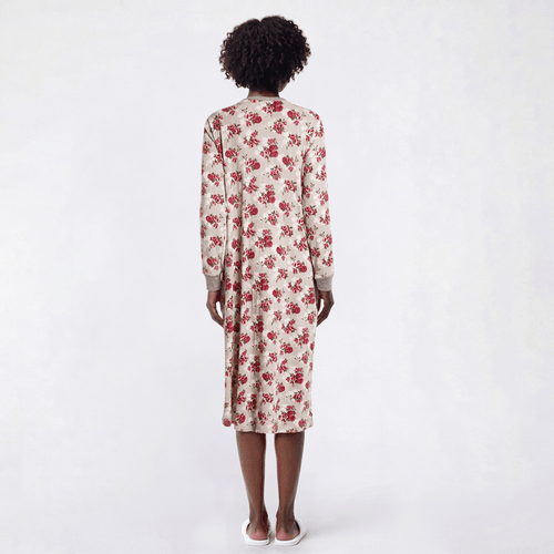 Womens René Rofé® Long Sleeve Floral 42" Nightgown
