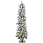 Northlight 5ft. Pre-Lit Pencil Flocked Alpine Christmas Tree - image 2
