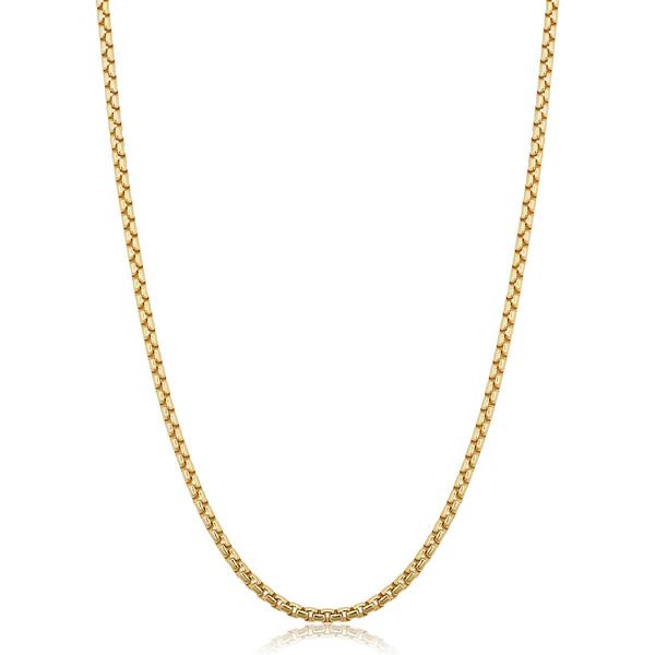 Gold Classics(tm) 14kt. Gold Filled 20in. Round Box Necklace - image 