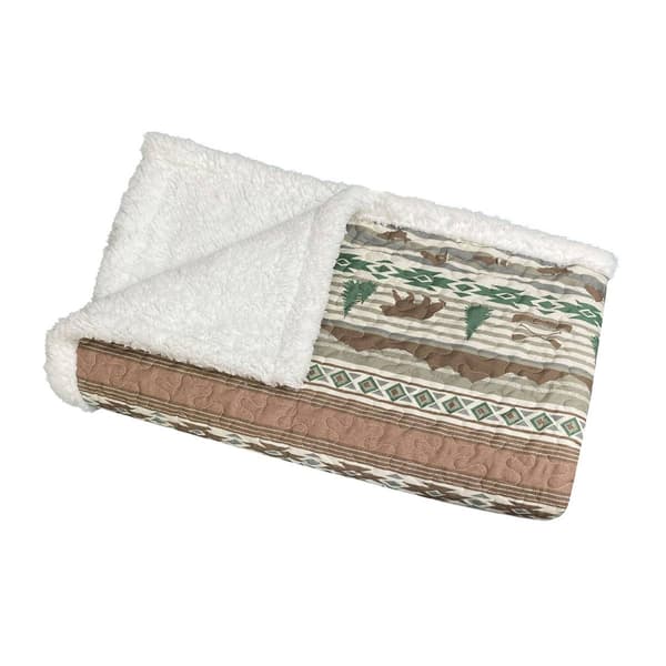 Harper Lane Lodge Canoe Sherpa Throw