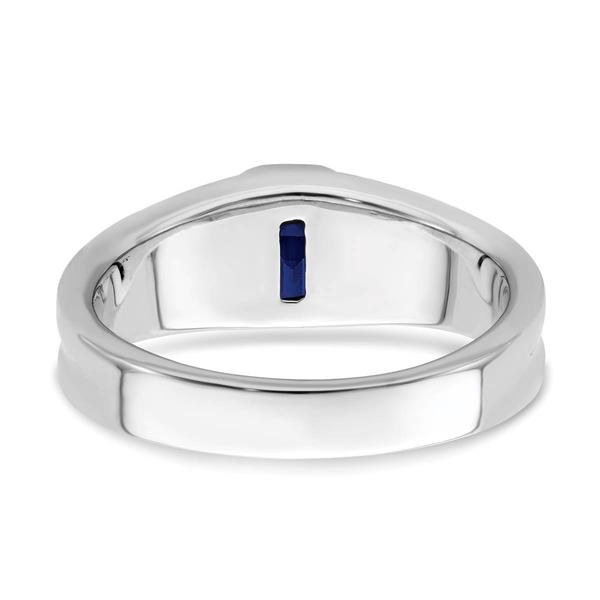 Mens Gentlemen’s Classics™ 14kt. Gold Sapphire & Diamond Ring
