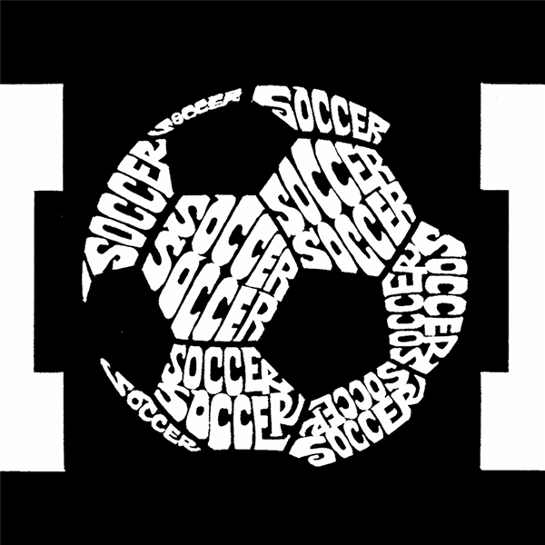 Plus Size LA Pop Art Soccer Mom Word Art V-Neck Tee