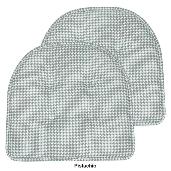 Sweet Home Collection Houndstooth Memory Foam Chair Pad