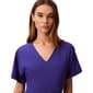 Womens Calvin Klein Short Sleeve V Neck Crepe Midi Dress - image 4