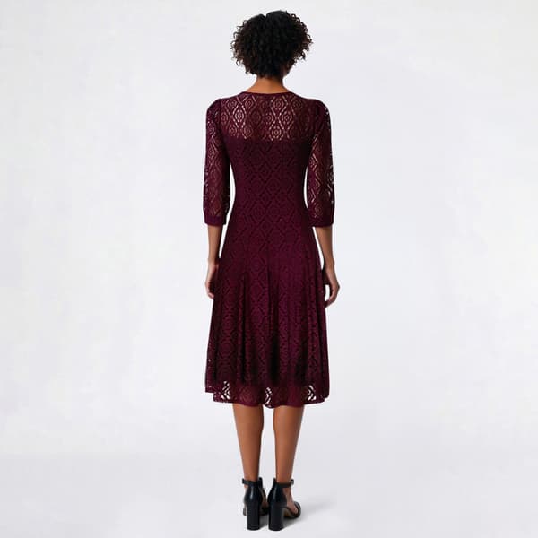 Womens Rabbit Rabbit Rabbit Elbow Puff Sleeve Lace Sheath Dress