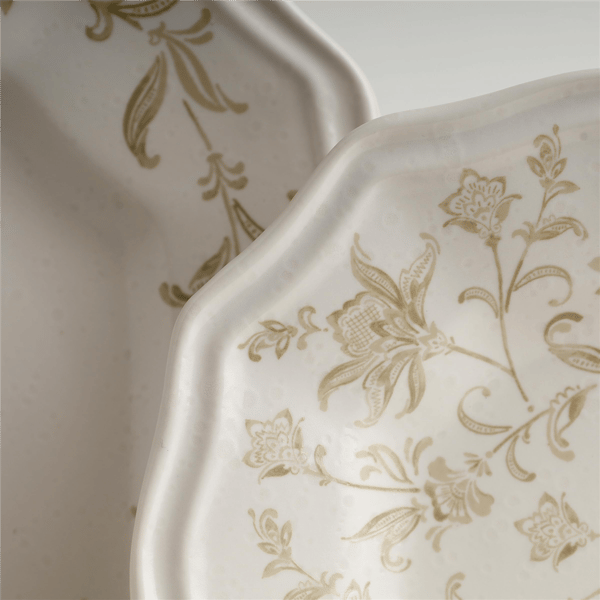 222 Fifth Batik Toile Taupe 12pc. Dinnerware Set - Service for 4