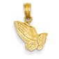 Unisex Gold Classics&#40;tm&#41; 14kt. Gold Praying Hands Pendant - image 1