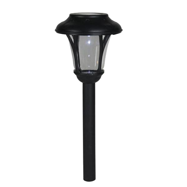 Northlight Seasonal 12in. Black Lantern Solar Light - image 