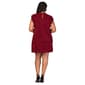 Plus Size 24/7 Comfort Apparel Pleated Tiered Mini Dress - image 2