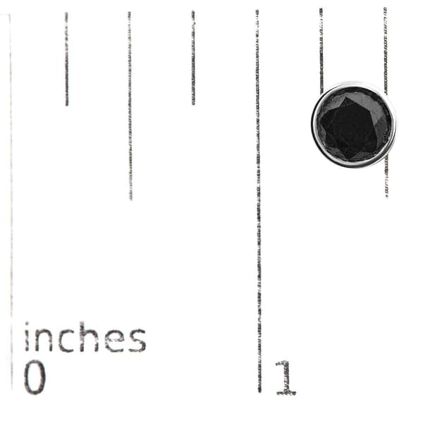 Haus of Brilliance Silver 4ctw. Black Diamond Stud Earrings