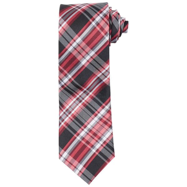 Boys Bill Blass Plaid - Red/Black - image 