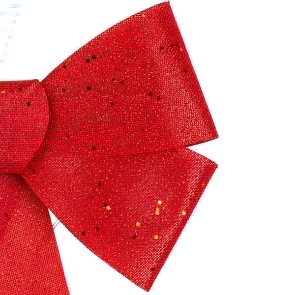 Northlight Seasonal LED Red Burlap Bow Christmas D&#233;cor