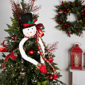Northlight 45in. Plush Snowman Hugging Christmas Tree Topper - image 3