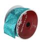 Pack of 12 Shimmering Teal Green Solid Wired Christmas Craft Ribb - image 1